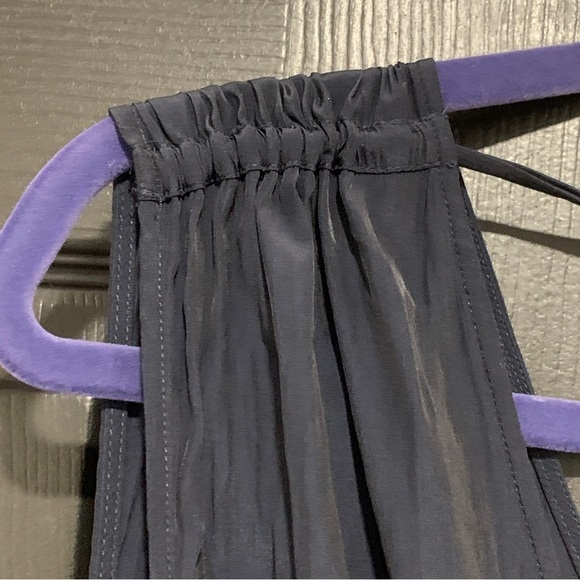 Calypso St. Barth | Boho Tassel Maxi Dress Trila Dark Navy Matte Satin | Sz M - Picture 5 of 12